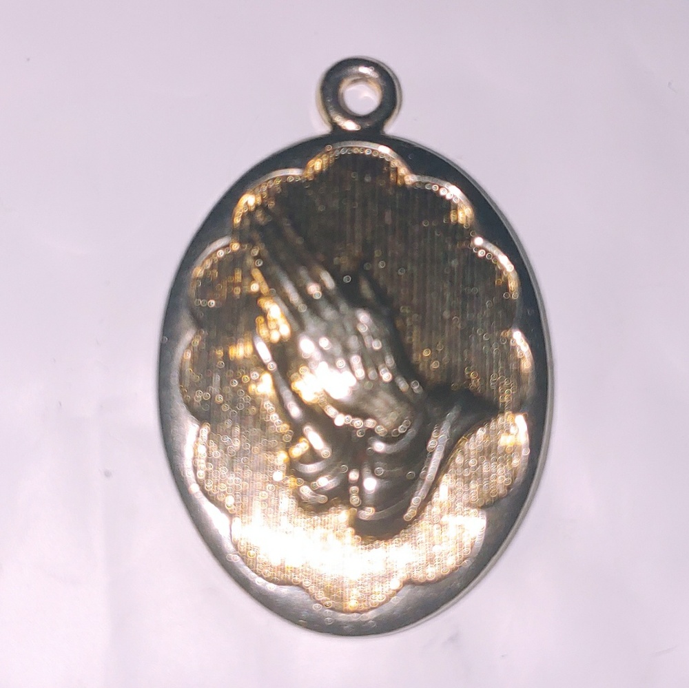 Gold Serenity Prayer Pendant